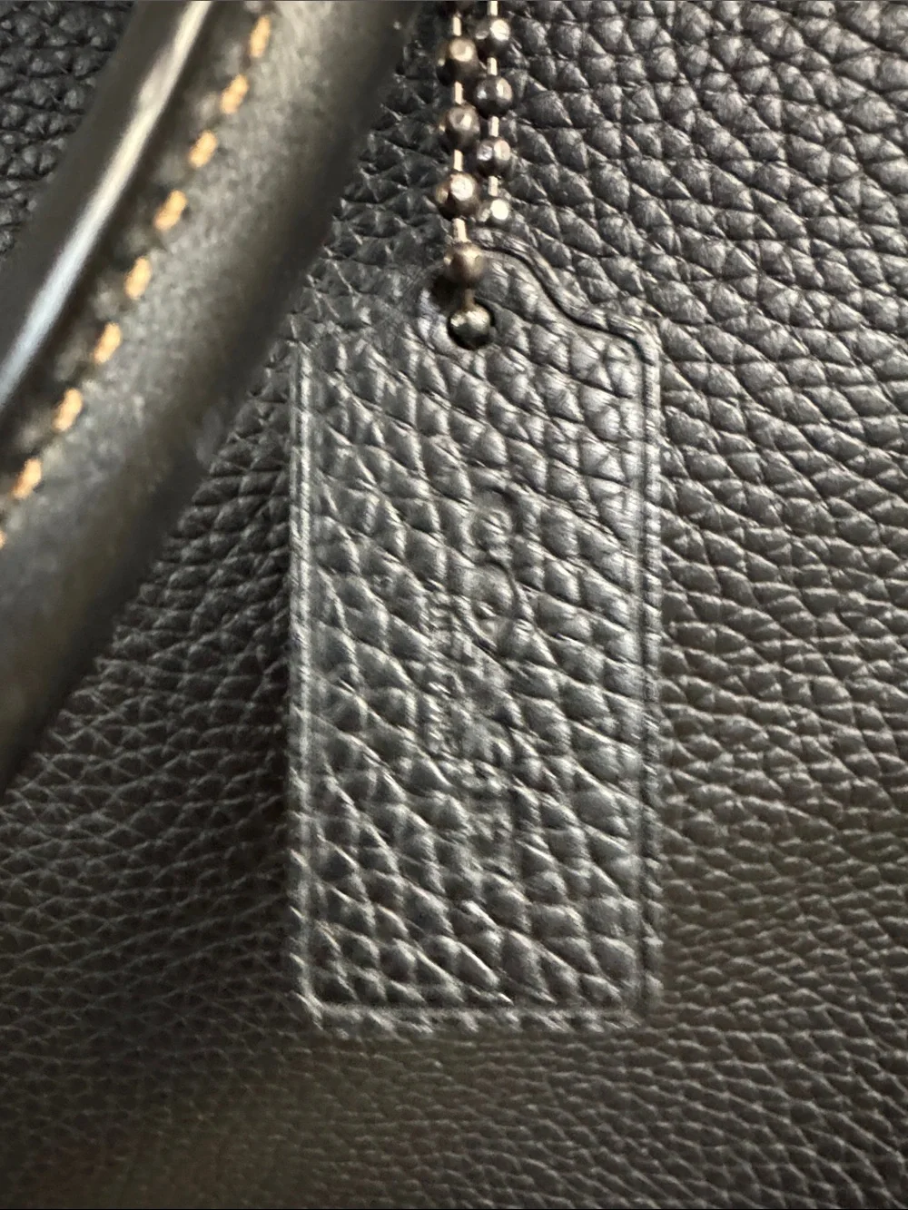 Coach pebbled leather